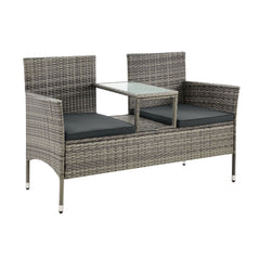 Banc de jardin en résine tressée Monaco