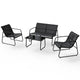 Ensemble de mobilier de jardin Genua 4 pièces avec table et banc