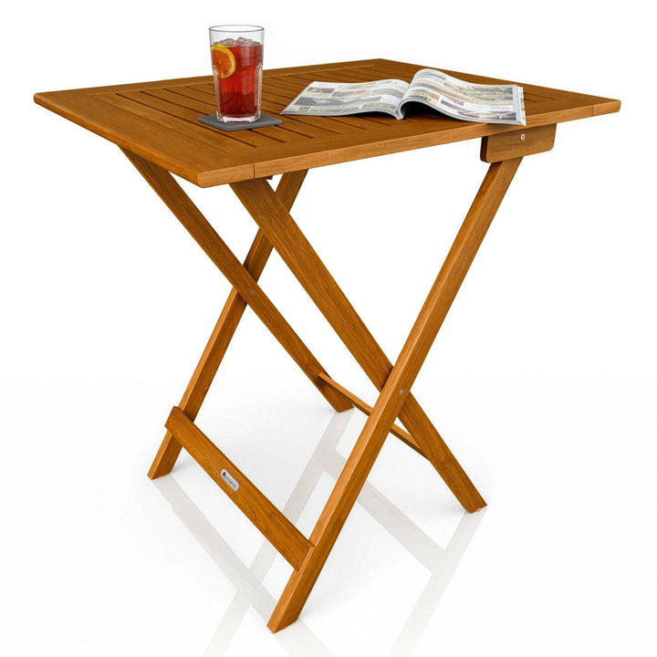 Klappbarer Holztisch für Balkon & Garten