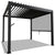 Lamellendach Tahiti 3 x 3 m inkl. 1x Seitenwand 3 m