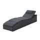 Chaise longue pliable en polyrotin Lamia