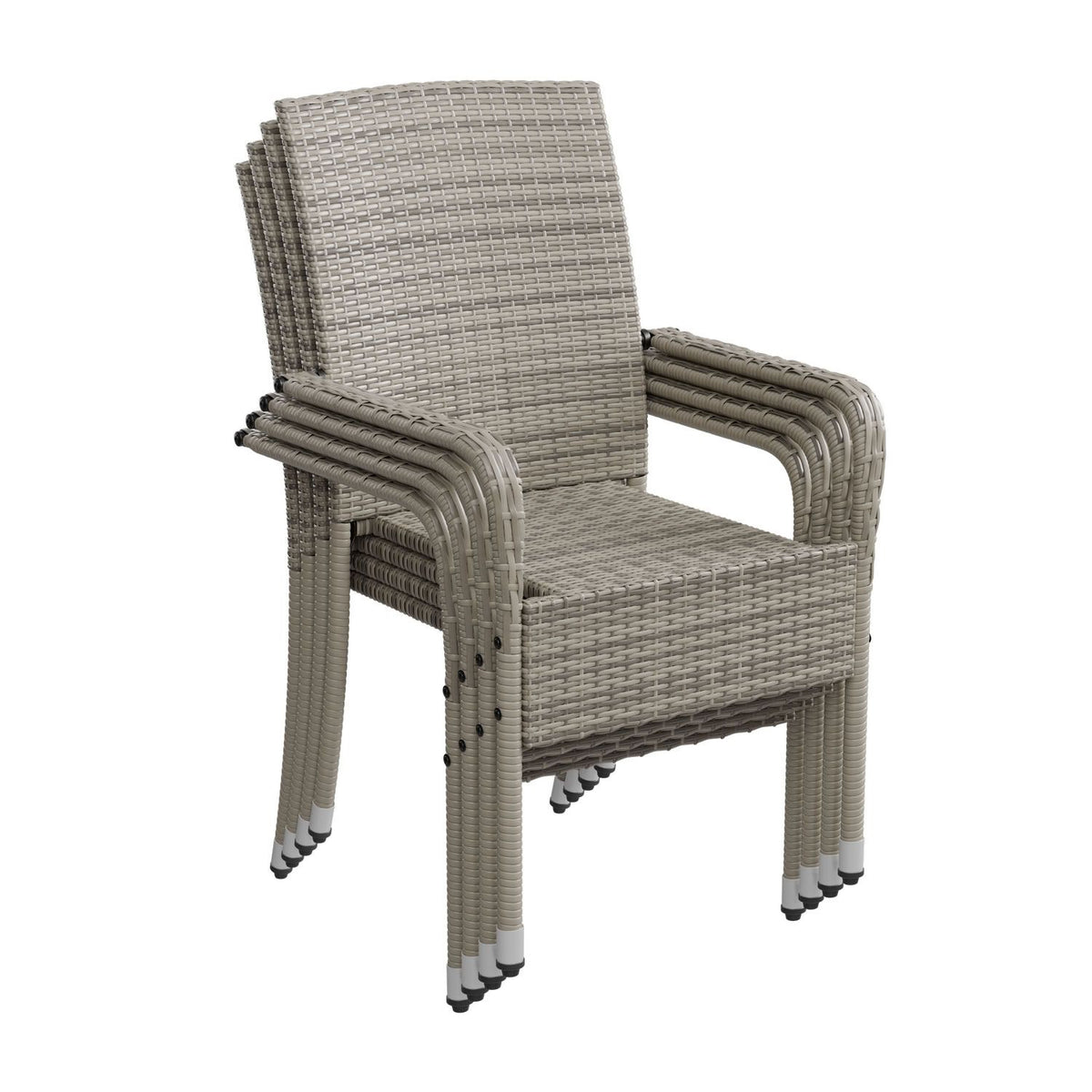 Chaises de jardin en polyrotin Yoro