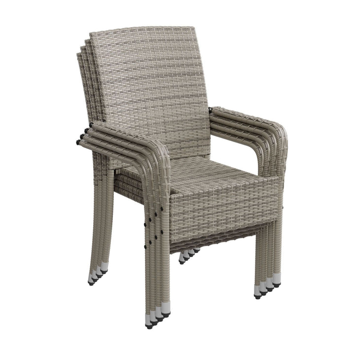 Chaises de jardin en polyrotin Yoro