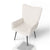 Ohrensessel mit optionalem Hocker Odense