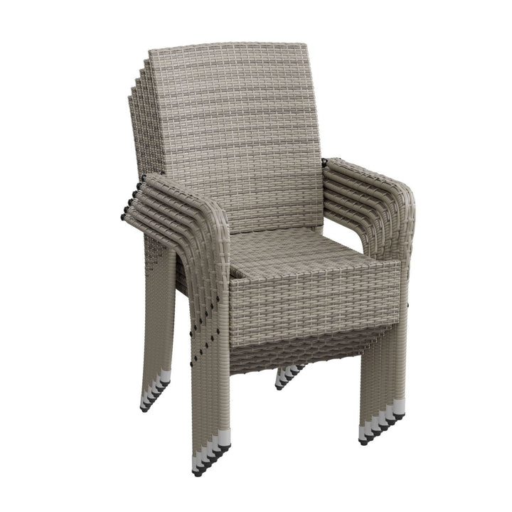 Chaises de jardin en polyrotin Yoro