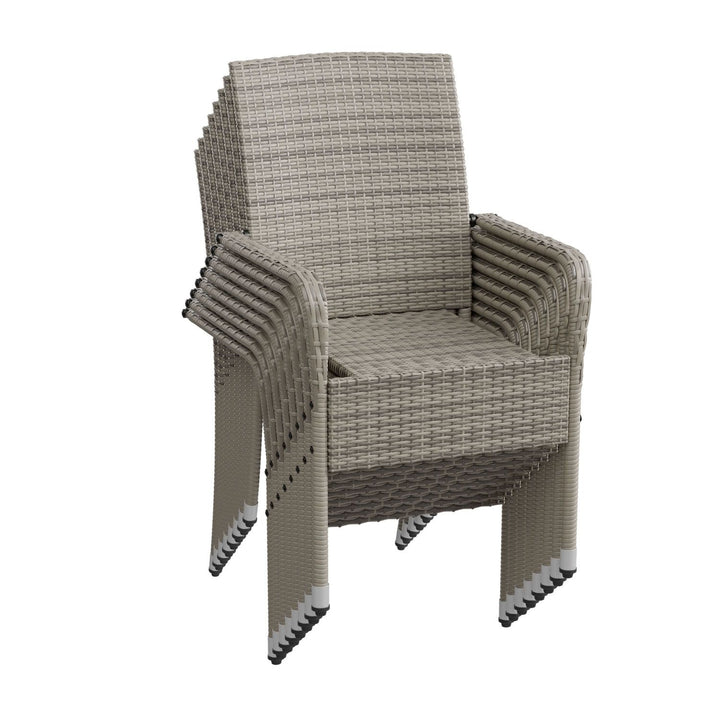 Chaises de jardin en polyrotin Yoro