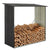 Holzunterstand Metall Enno