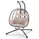 Fauteuil suspendu double en polyrotin Aria