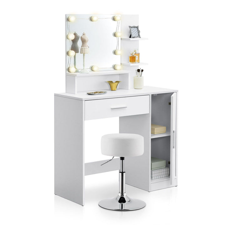 Schminktisch Zoey mit Hocker Tonia