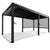 Lamellendach Tahiti 3 x 5,9 m inkl. 2x Seitenwand 3 m