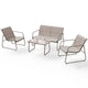 Ensemble de mobilier de jardin Genua 4 pièces avec table et banc