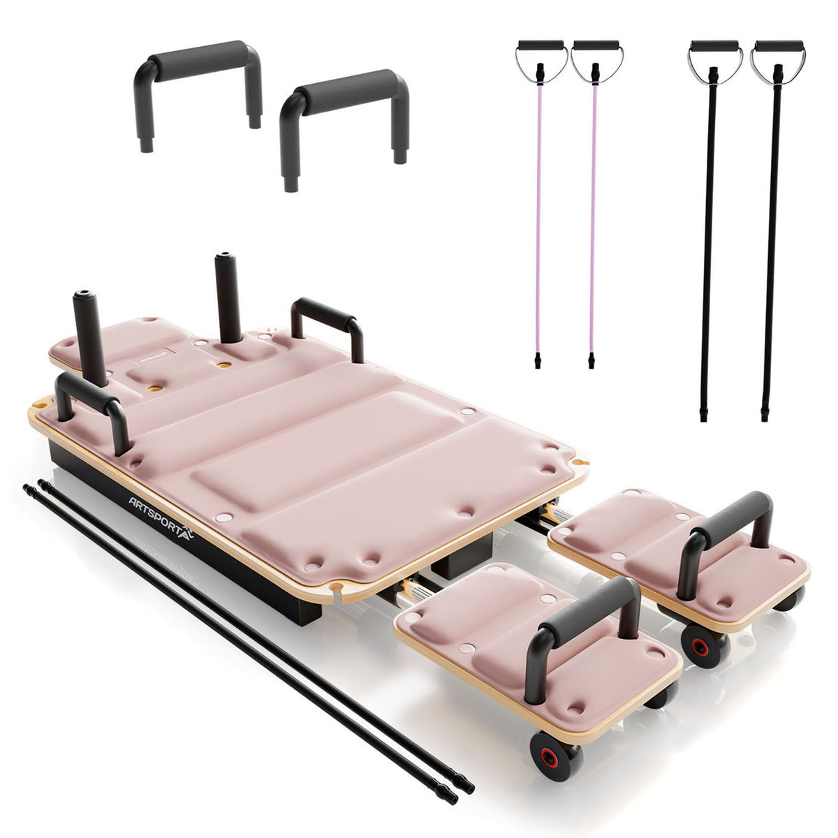 Pilates Reformer Board Movea für Zuhause