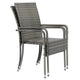 Chaises de jardin en polyrotin Yoro