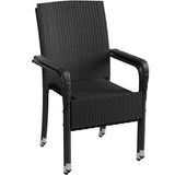 Chaises de jardin en polyrotin Yoro