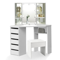 Coiffeuse Nova avec tabouret Melly