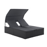 Chaise longue double en polyrotin Syros
