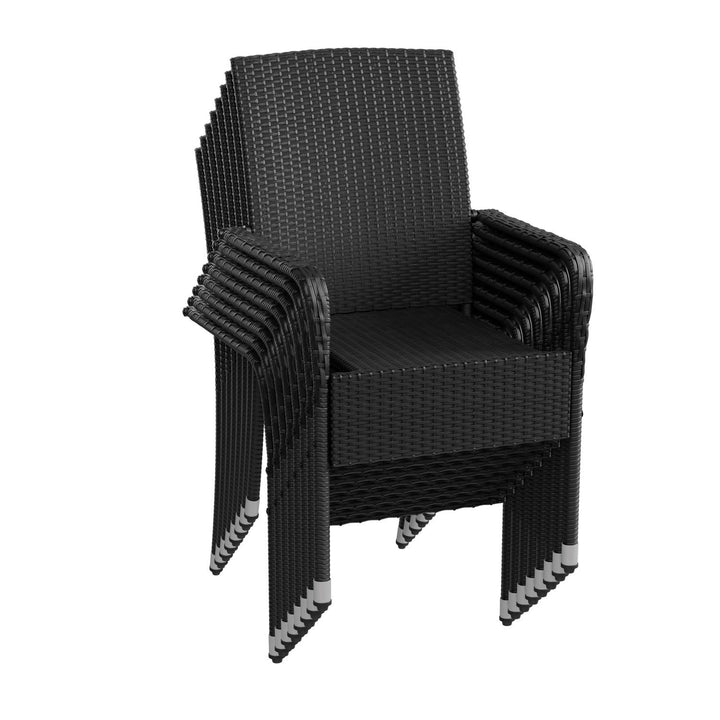 Chaises de jardin en polyrotin Yoro