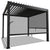 Lamellendach Tahiti 3 x 3 m inkl. 2x Seitenwand 3 m