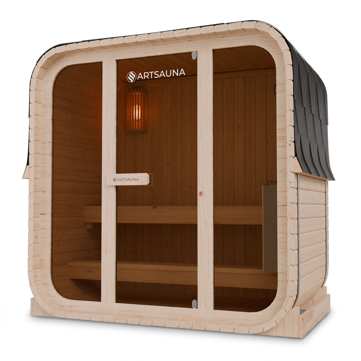 Sauna tonneau cubique Fjora M