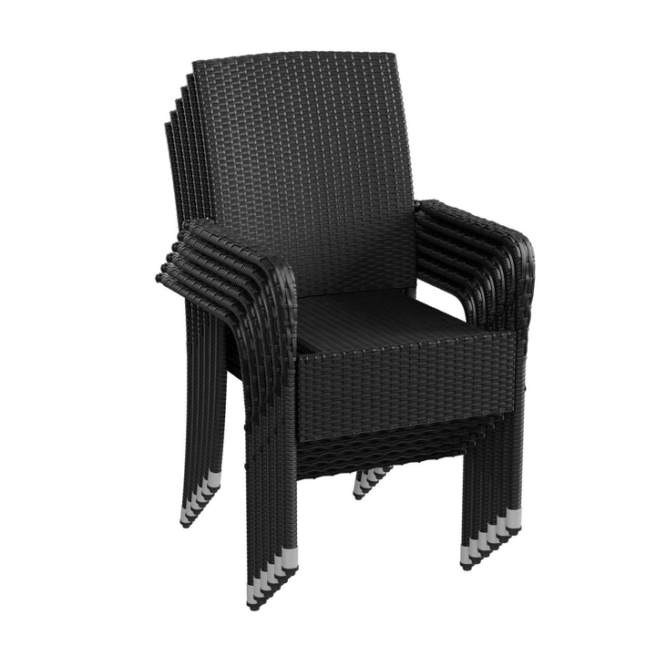 Chaises de jardin en polyrotin Yoro