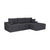 Sofa Coredo mit Cord Bezug & Dekokissen