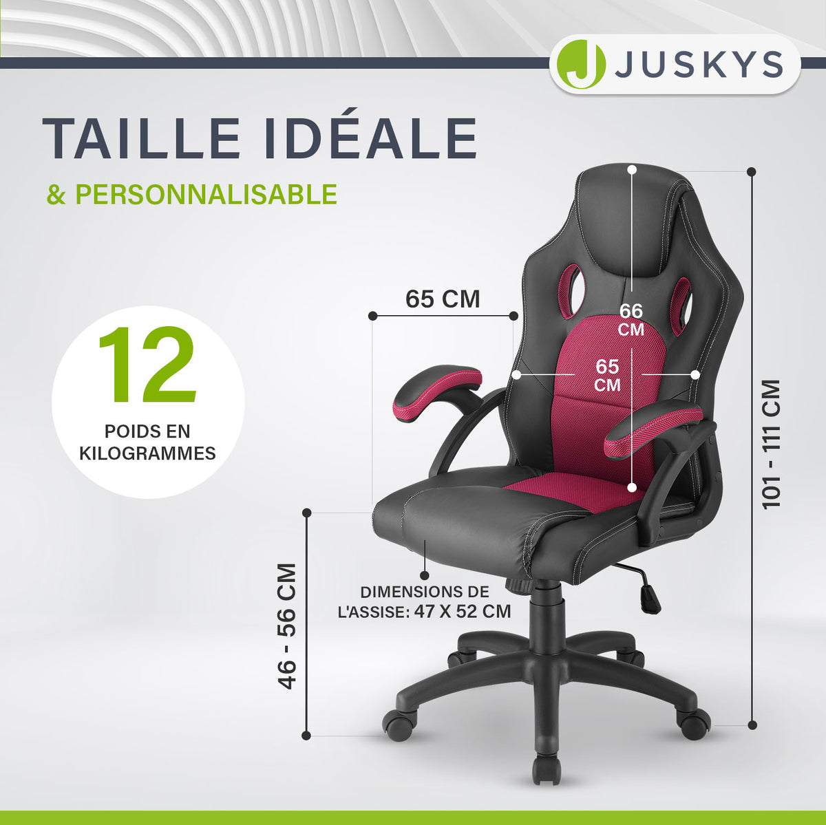 Chaise de bureau Racing Montréal