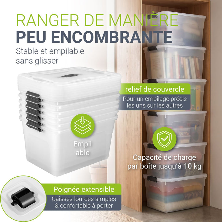 Boîte de rangement avec couvercle