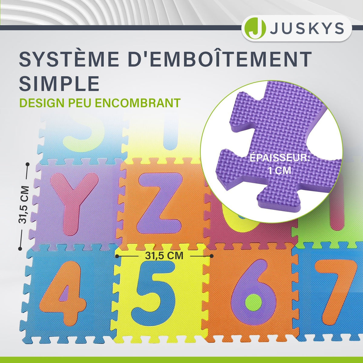 Tapis puzzle pour bébés et enfants