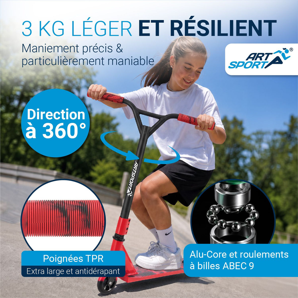Trottinette freestyle enfant