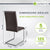 Chaise cantilever Vegas avec cuir artificiel