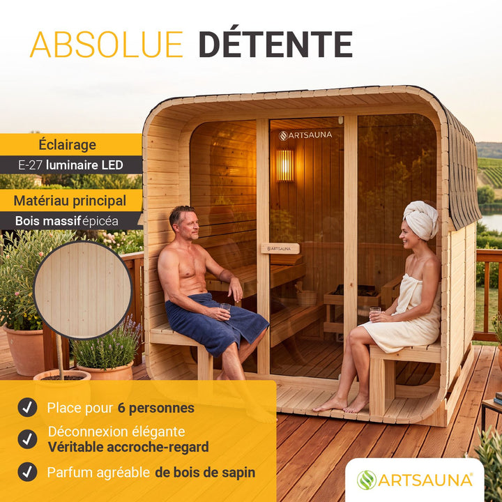 Sauna finlandais Fjora XL