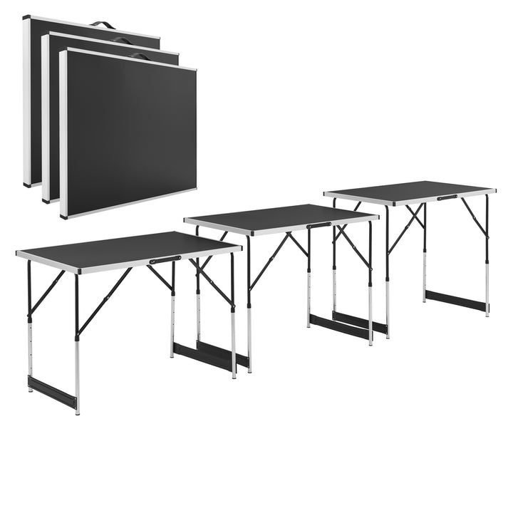 Table multifonctionnelle en aluminium en 3 parties