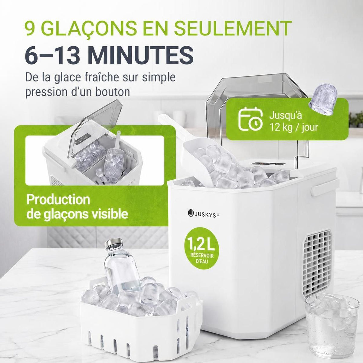 Machine à glaçons autonettoyante IceOracle