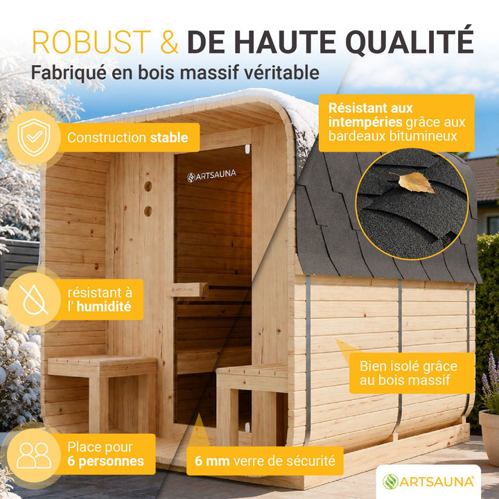 Place du sauna tonneau Nolvik