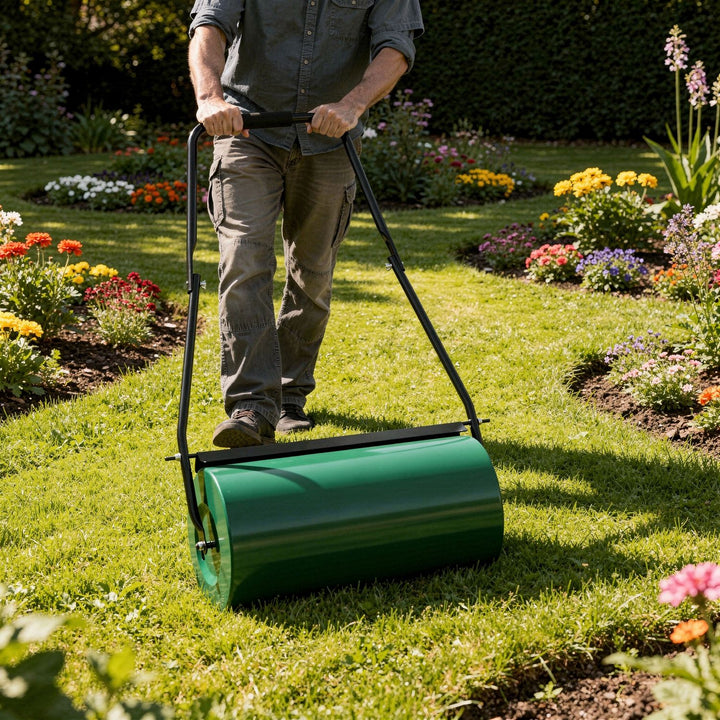Rouleau à gazon de jardin Fritz en métal