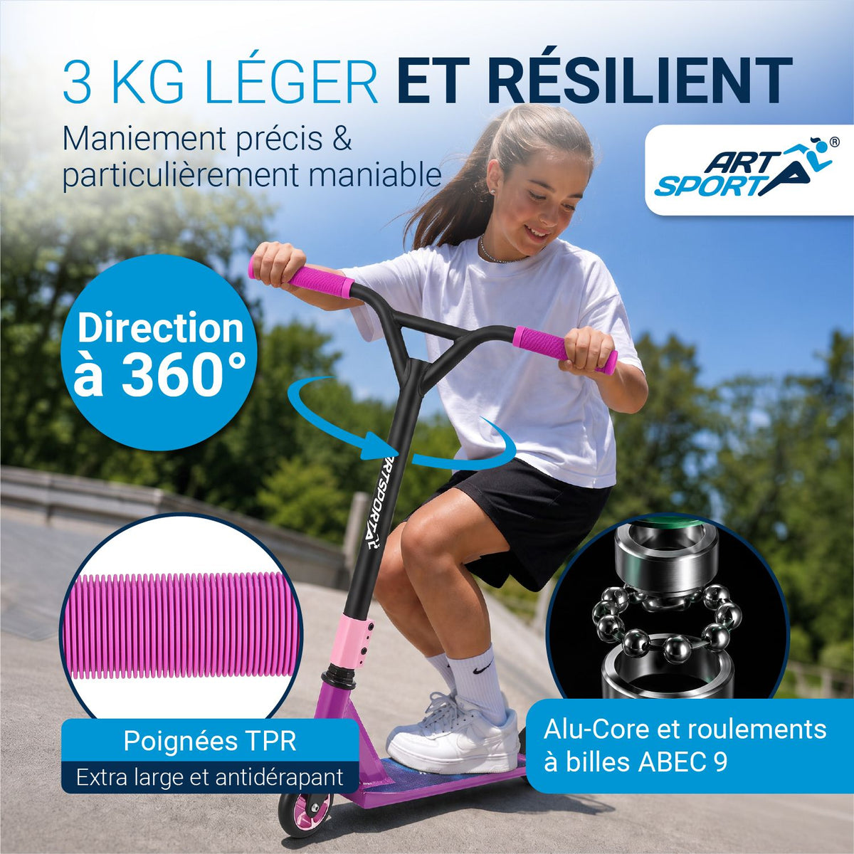 Trottinette freestyle enfant