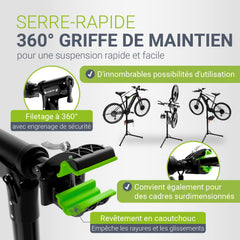 Support de réparation de vélo pliable