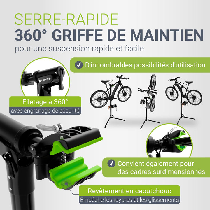Support de réparation de vélo pliable