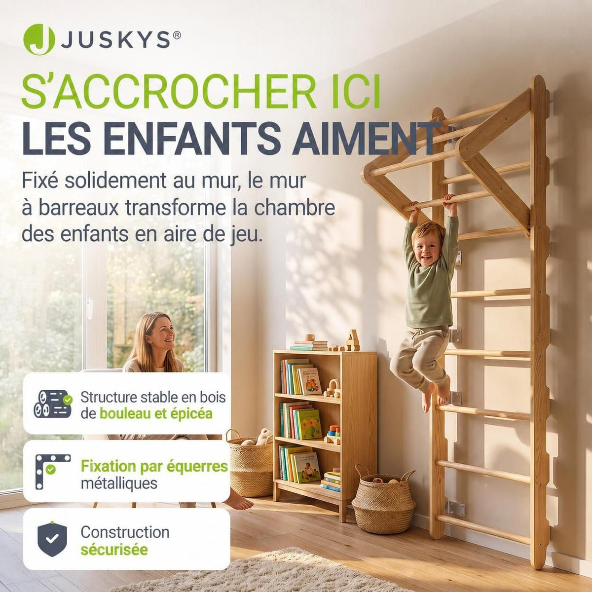Espalier enfant en bois