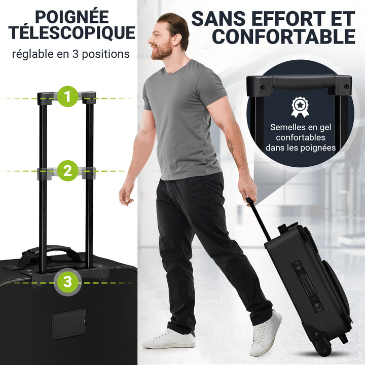 Ensemble de valises à roulettes de voyage Athènes