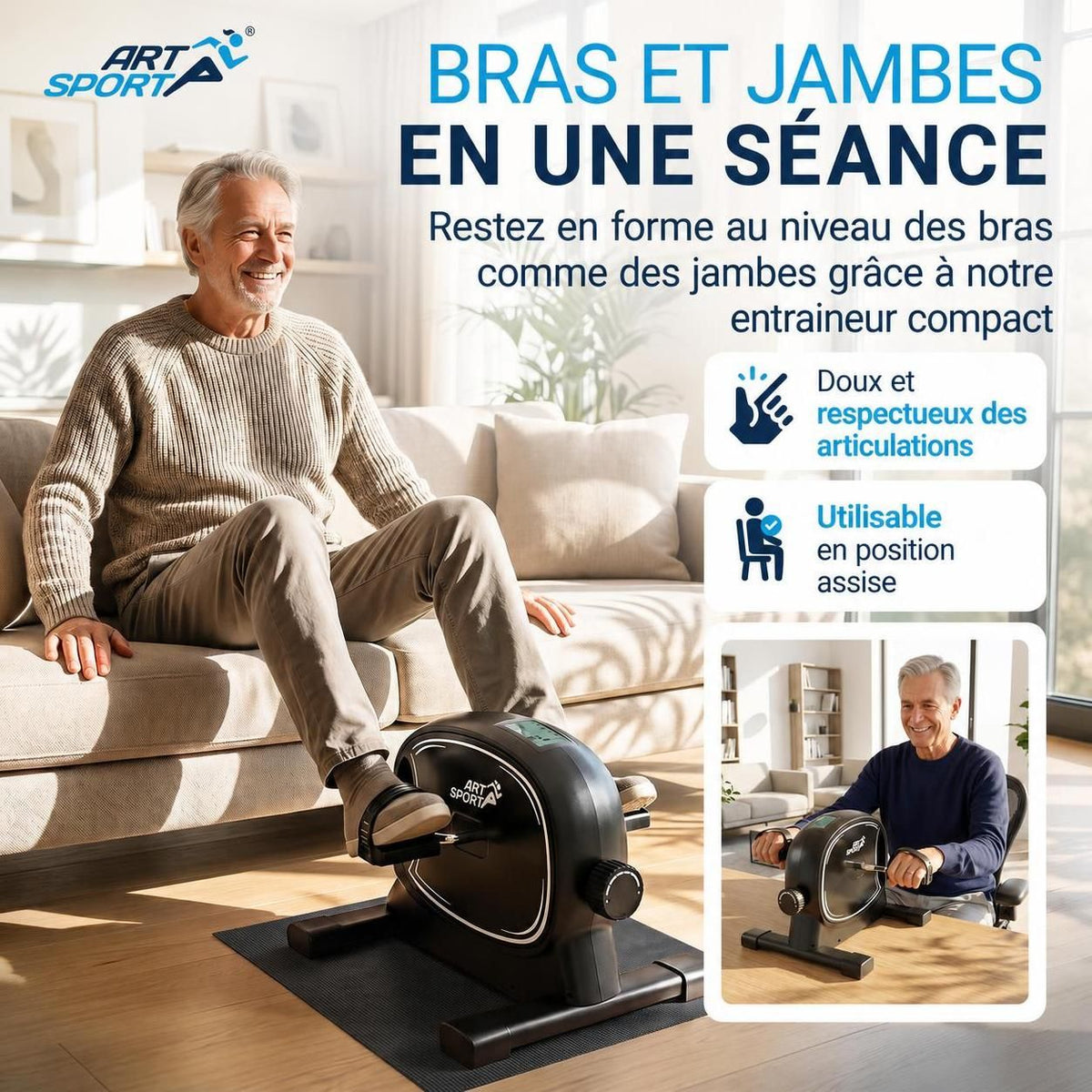 Pédalier d'appartement Sportivo