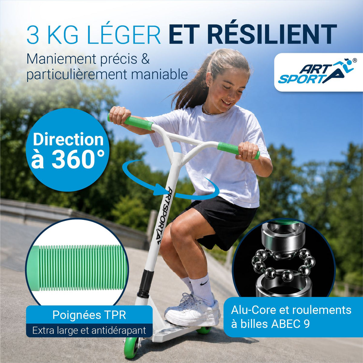 Trottinette freestyle enfant