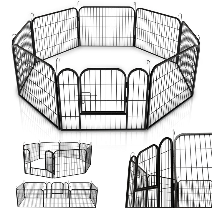 Enclos pour chiots en métal