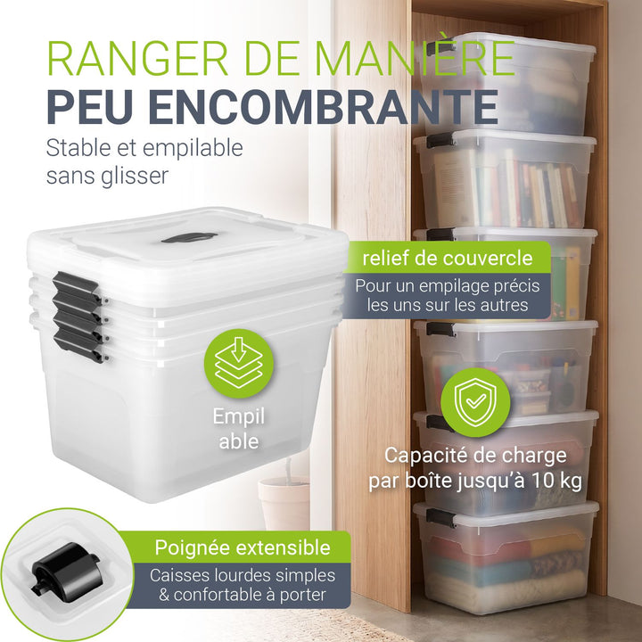 Boîte de rangement avec couvercle