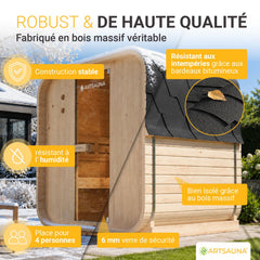 Place du sauna tonneau Nolvik