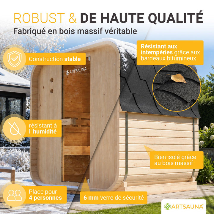 Place du sauna tonneau Nolvik