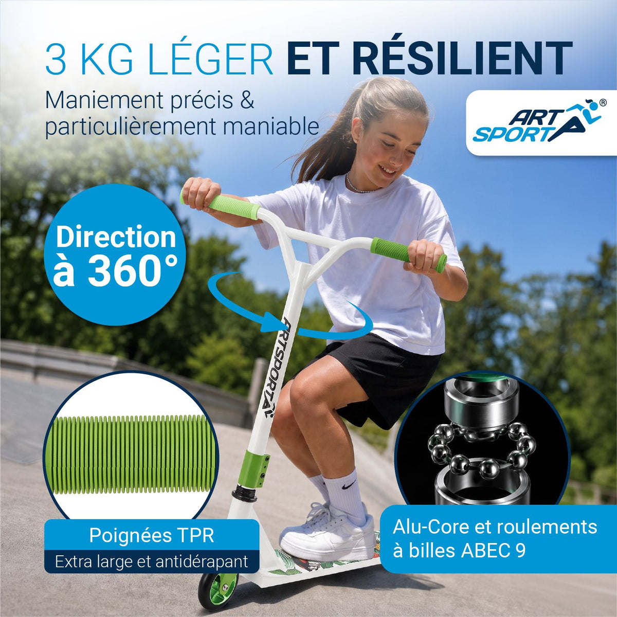 Trottinette freestyle enfant