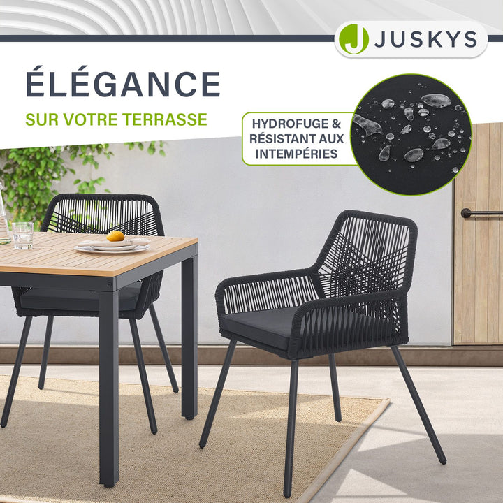 Chaises de jardin en corde Kastos