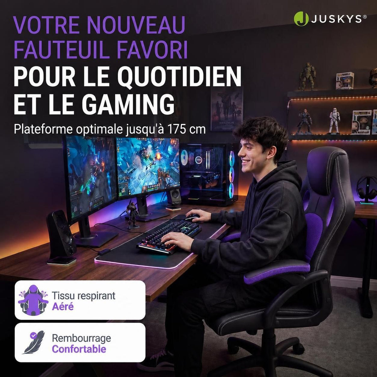 Chaise de bureau Racing Montréal