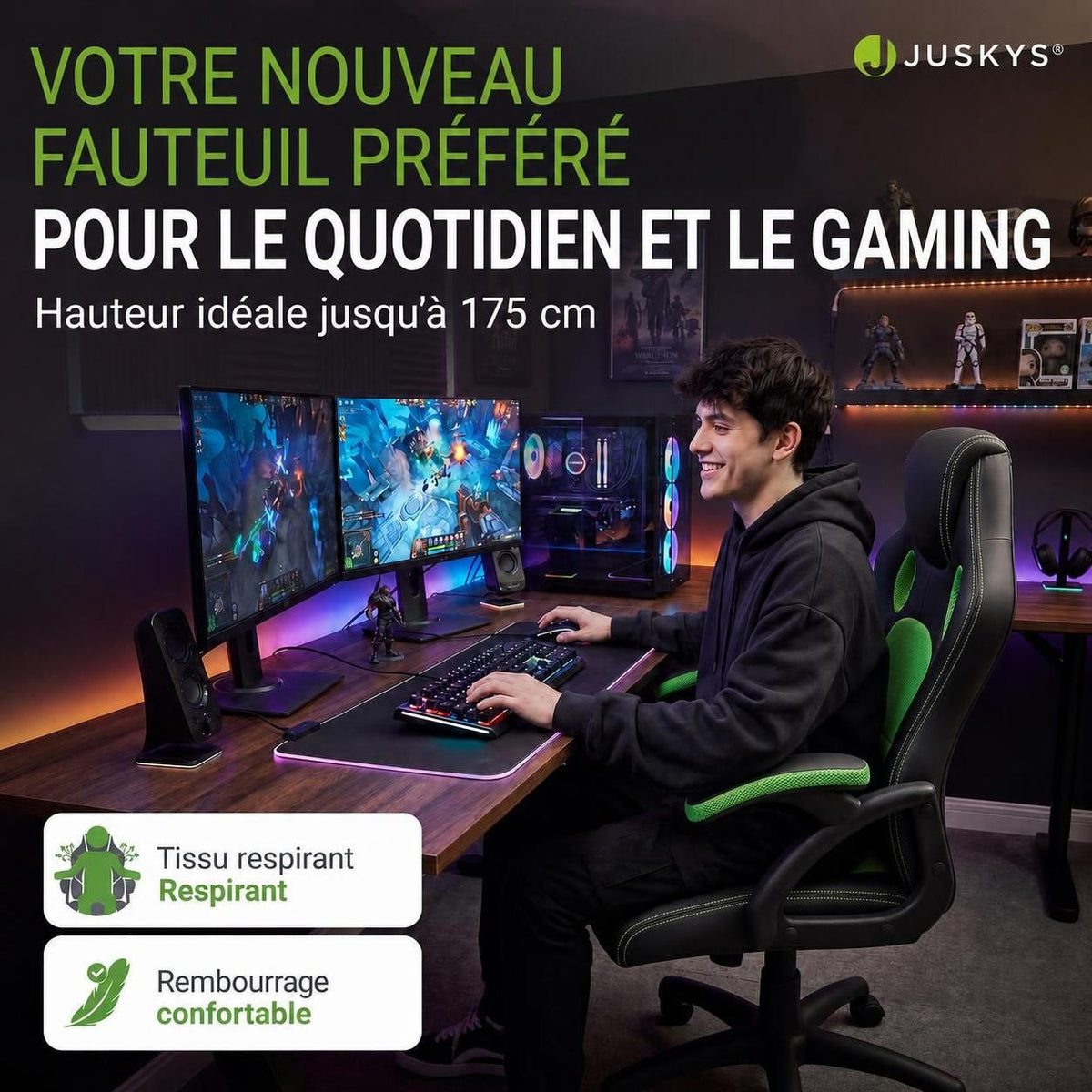 Chaise de bureau Racing Montréal